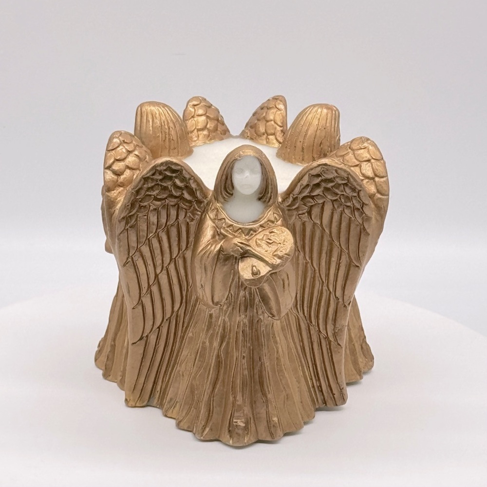 Angel Choir  Molded Vintage Pillar Candle
